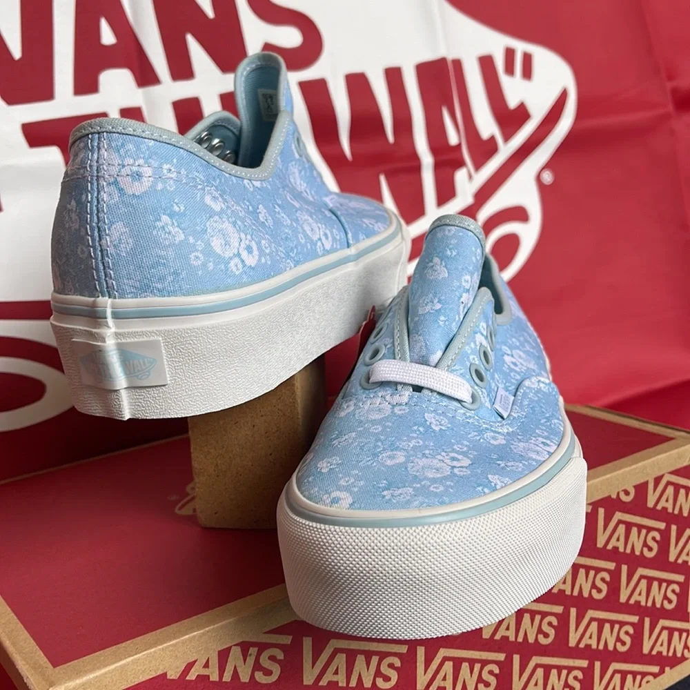 Vans Authentic PLATFORMS Tonal Floral/Omphlds/True White sneakers-platforms Men’ - Picture 10 of 16